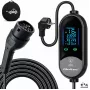 Qoltec Mobile EV Charger 2-in-1, Type 2, 3.5 kW, 230 V, Schuko 16 A, LED, 5 m (53182)