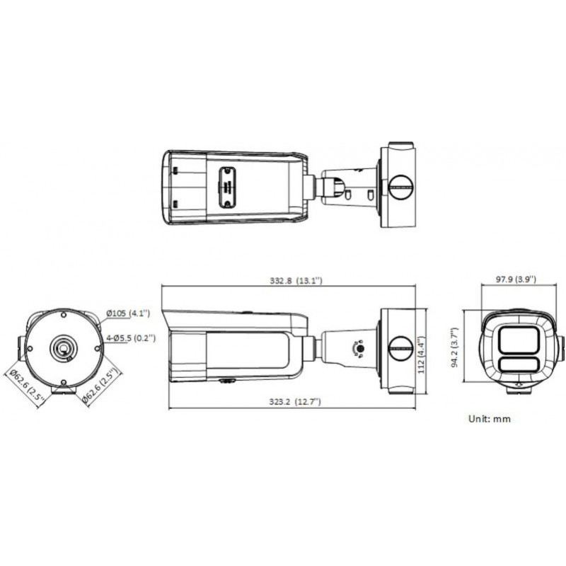 Hikvision DS-2CD2643G2-LIZS2U(2.8-12mm) PL IP Security Camera, 4 MP