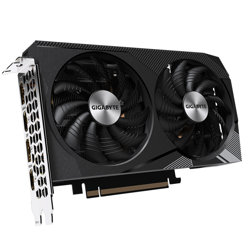 Gigabyte GeForce RTX 3060 WINDFORCE OC 12G Graphics Card - 12GB GDDR6, 192-bit, PCIe 4.0 x16, 2x HDMI, 2x DisplayPort (GV-N3060WF2OC-12GD)