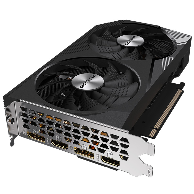 Gigabyte GeForce RTX 3060 WINDFORCE OC 12G Graphics Card - 12GB GDDR6, 192-bit, PCIe 4.0 x16, 2x HDMI, 2x DisplayPort (GV-N3060WF2OC-12GD)