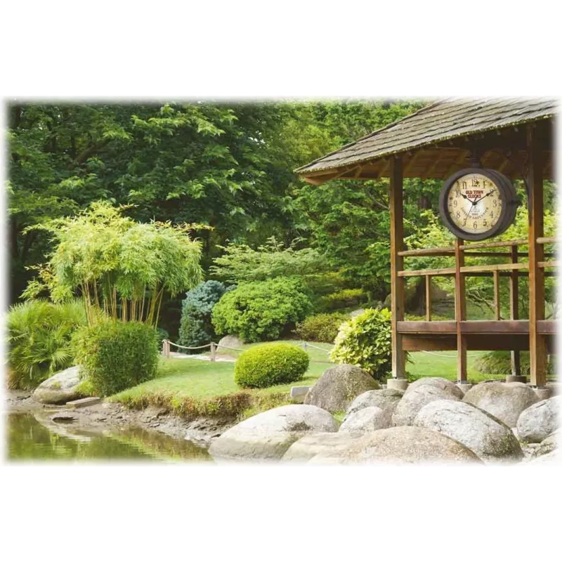 TFA 603011 Quartz Wall Clock, Antique, Black
