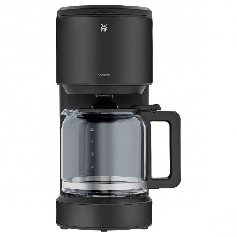 WMF Stelio Coffee Machine with Glass Jug, Deep Black (412150071)