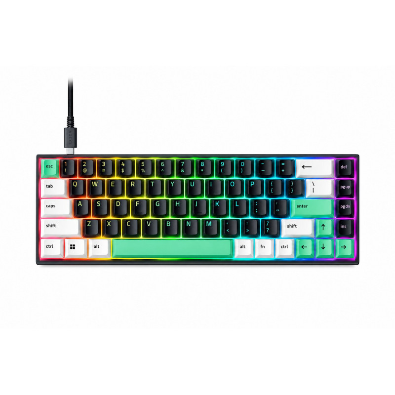 Razer Reclusa X Mini 65% Mechanical Gaming Keyboard, Wired, US, Razer Mechanical Switches Gen-3 (Tactile), Black