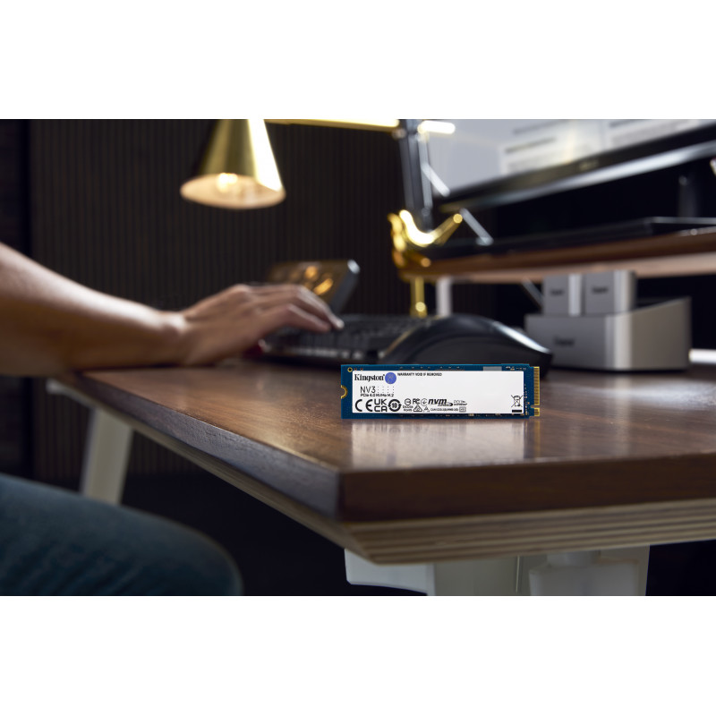 Kingston NV3 500GB M.2 2280 PCIe 4.0 x4 NVMe Internal SSD (SNV3S/500GBK)