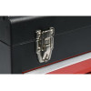 Yato YT-08874 Small Parts/Tool Box, Stainless Steel, Black/Red