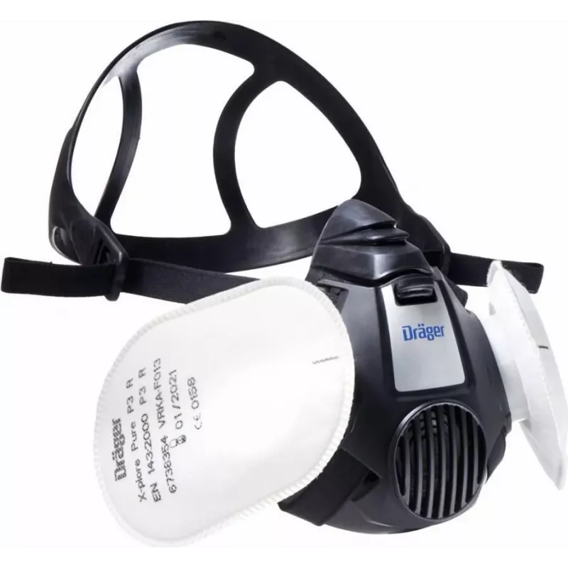 Dräger X-plore 3500 Half Mask Craftsman Set with 2x FilterPure P3 (R56960)