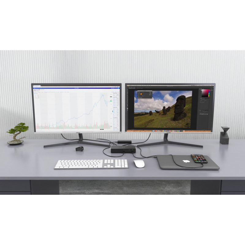 i-tec Thunderbolt 3/USB-C Dual DisplayPort 4K Docking Station with 85W PD