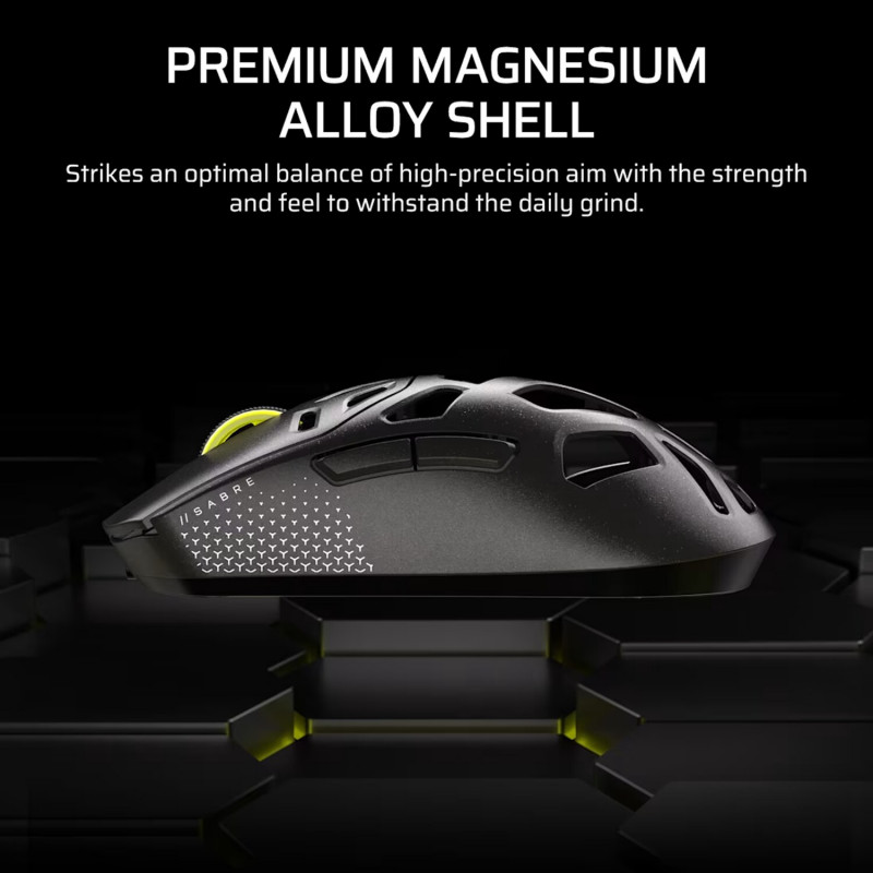 Corsair SABRE V2 PRO Wireless Gaming Mouse, 2.4GHz / Bluetooth / USB-C, Black (CH-931G100-WW)