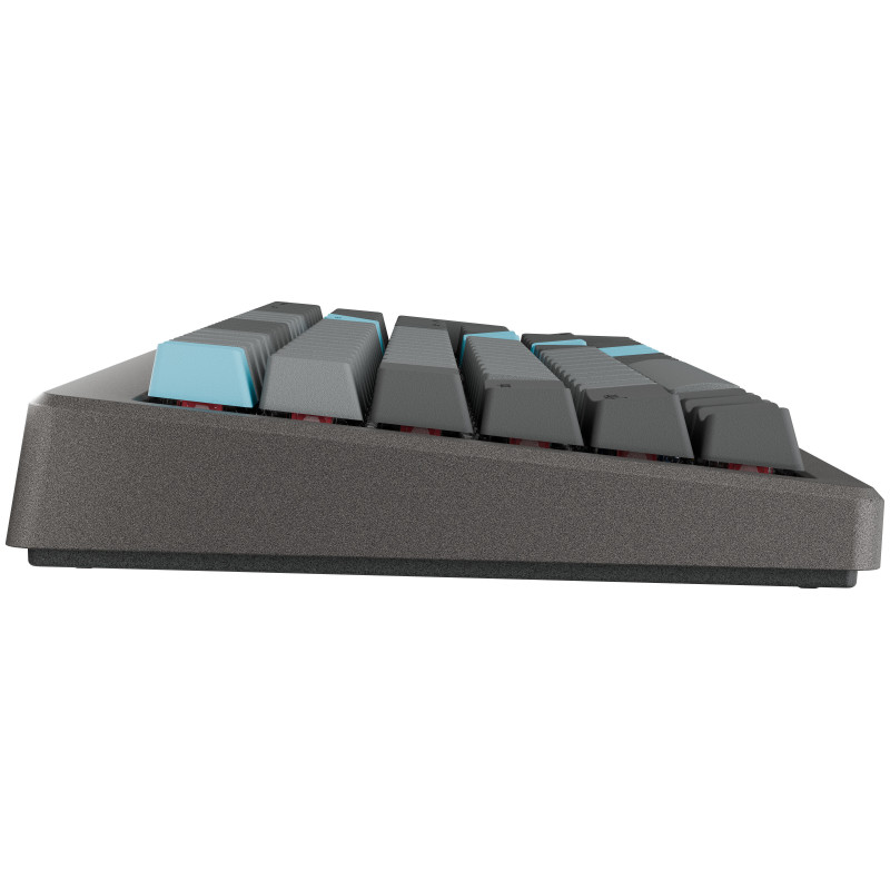 Ducky Cushion 98 Gaming Keyboard, 96%, US Layout (ANSI), Shush Red Switches - Nickel (DKCUS2598-DSUSPHCC3H1)