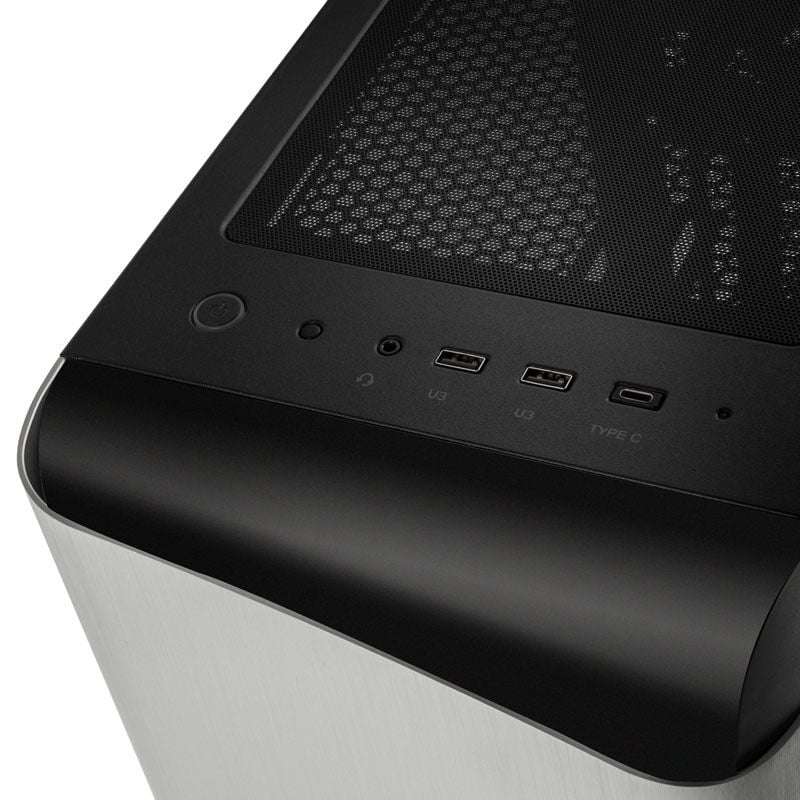 SilverStone Seta A1 Mid Tower, Tempered Glass - black/silver