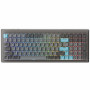Ducky Cushion 98 Gaming Keyboard, 96%, US Layout (ANSI), Shush Green Switches - Nickel (DKCUS2598-DDUSPHCC3H1)