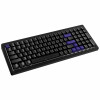 Ducky Cushion 98 Gaming Keyboard, 96%, US Layout (ANSI), Shush Red Switches - Matte Black