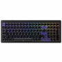 Ducky Cushion 98 Gaming Keyboard, 96%, US Layout (ANSI), Shush Green Switches - Matte Black