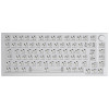 Glorious GMMK Pro White Ice 75% TKL Keyboard - Barebone, ISO Layout, Silver