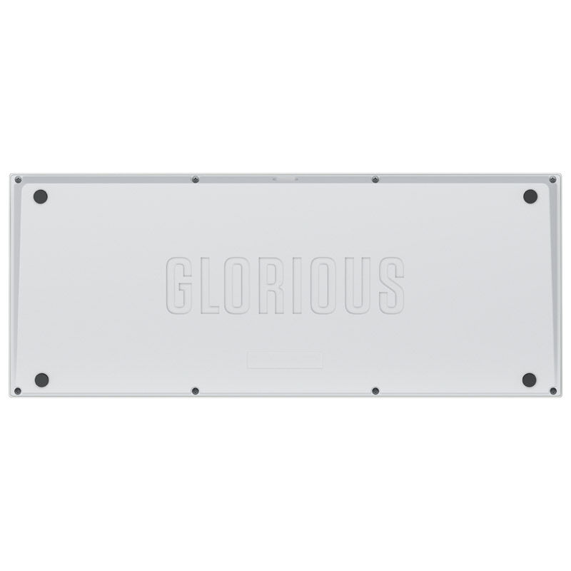 Glorious GMMK Pro White Ice 75% TKL Keyboard - Barebone, ISO Layout, Silver