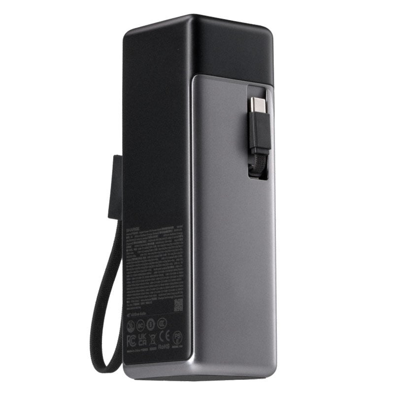 SHARGE HyperTower 170 Power Bank, 25,000 mAh, 170 W, 4-in-1, Black