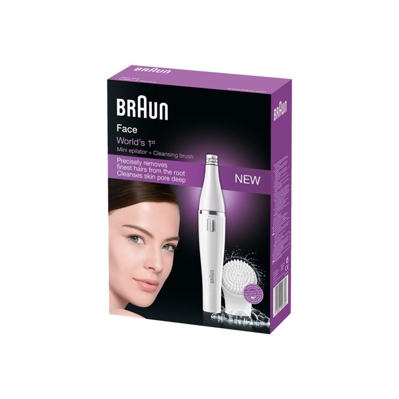 Braun Face SE810 Facial Epilator with Cleansing Brush Head