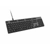 Natec Amberjack Wired Keyboard, US Layout, Linear Hot-Swappable Switches, White Backlight, Anti-Ghosting, Macro Recording, Black/Grey (NKL-2391)