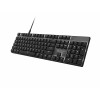 Natec Amberjack Wired Keyboard, US Layout, Linear Hot-Swappable Switches, White Backlight, Anti-Ghosting, Macro Recording, Black/Grey (NKL-2391)