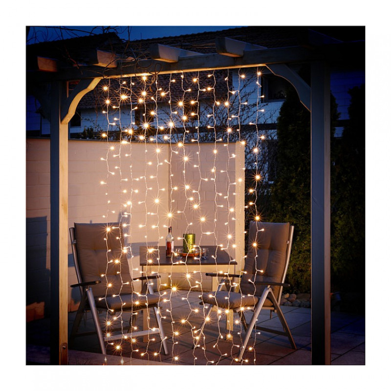 Goobay 300 LED Light Curtain Transparent 2.5 m
