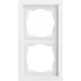 GIRA 0212725 Cover Frame 2-gang Flat Gira F200 Pure White
