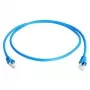 Telegärtner 100008740 RJ45 Network Cable, Patch Cable CAT 6a S/FTP Blue Flame-Retardant, with Bend Relief Sleeve 1 pc.