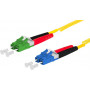 METZ OpDAT Fibre Optic Patch Cable LC Duplex to LC Duplex APC, OS2, 1 m