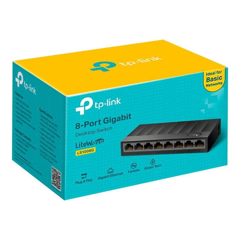 TP-Link TL-LS1008G Switch, 8x 10/100/1000 Mbps