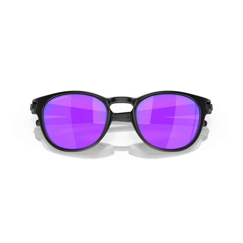 Oakley Latch Sunglasses – Matte Black/Prizm Violet