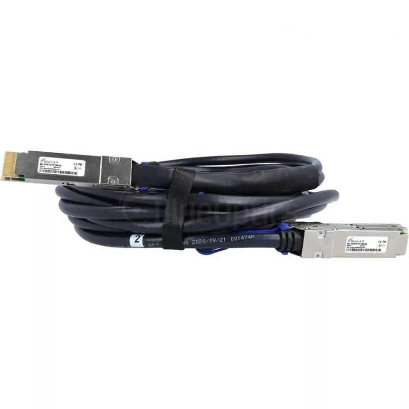 BlueLAN QSFP-DD to 2x QSFP56 400G Breakout DAC Cable, 1 m, Juniper 720-128728 Compatible
