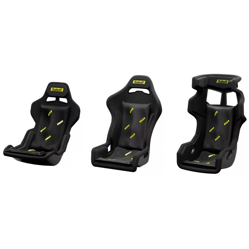 Sabelt Sim Foam Pro Kit Backrest, Dimensionally Stable Backrest Cushion, Ergonomic, 40x65 cm, Black