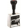 Reiner B6 Numbering Stamp, Character Height 4.5 mm, Metal, High-Gloss Chrome-Plated, Special Cast Wheels