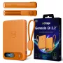 3mk incharge® Genesis Qi 2 25W Wireless Charger + PD45W, Built-in USB-C Cable, Orange