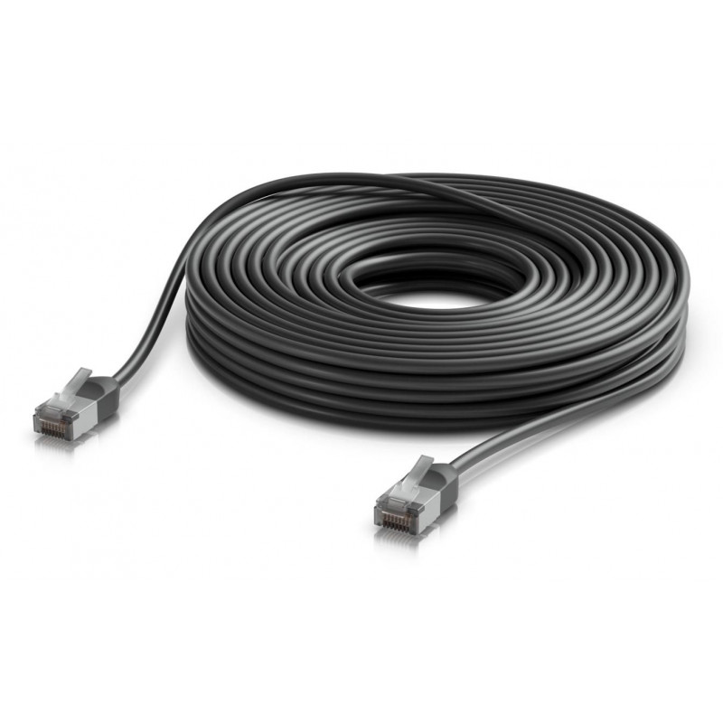 Ubiquiti Outdoor Cat6a F/UTP Patch Cable RJ45, 15 m, Black