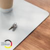 LEITZ Desk Mat 700 x 360 mm, Recycled Leather, Grey, Smooth, Rounded