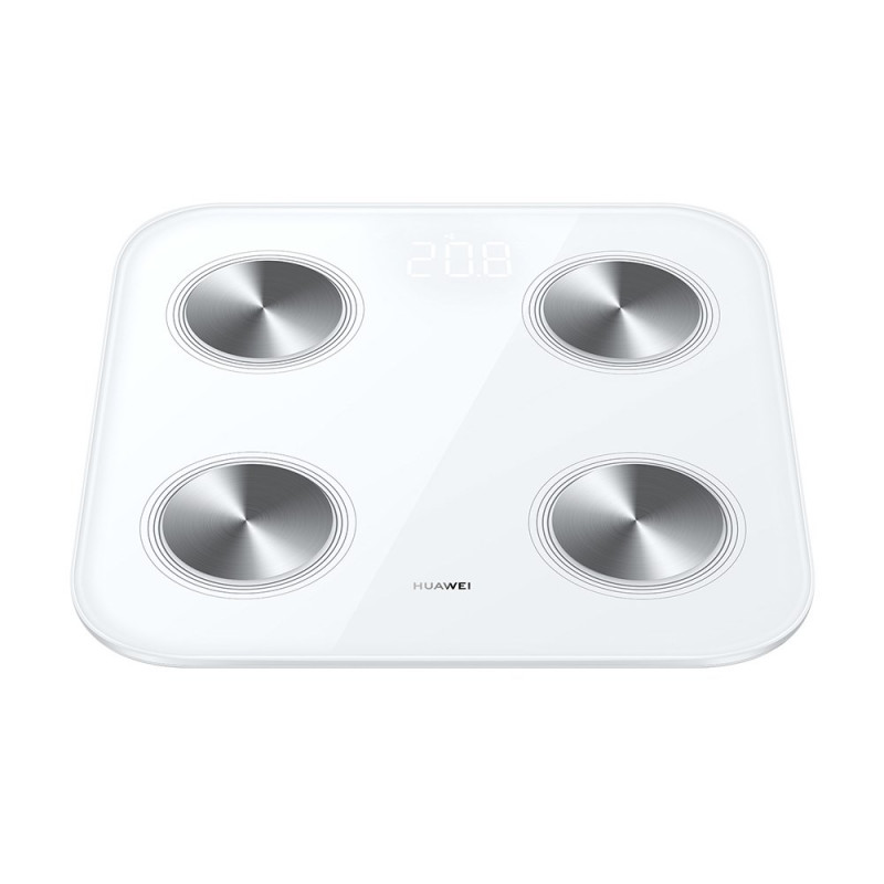 Huawei Scale 3 Bluetooth Edition white / smart personal scale / tempered glass / WiFi and BT / up to 150 kg / Android and iOS
