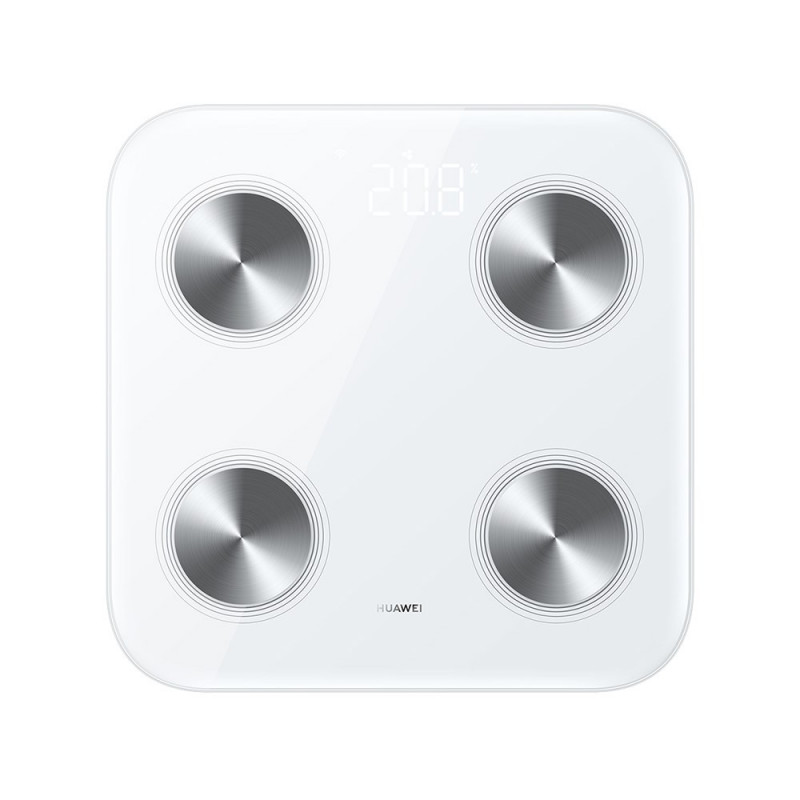 Huawei Scale 3 Bluetooth Edition white / smart personal scale / tempered glass / WiFi and BT / up to 150 kg / Android and iOS