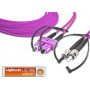Lightwin Fibre Optic Patch Cable SC to ST OM4, 2 m, Violet
