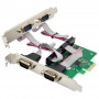 InLine® PCIe x1 interface card, 4x RS-232, low profile