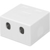 Techly 366310 Surface-Mount Box for 2 Keystone Modules RJ45 or RJ11/12
