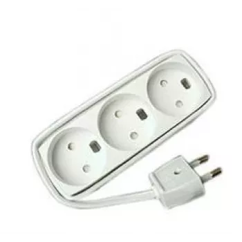 Mercodan Power strip with 3 outlets (980650)