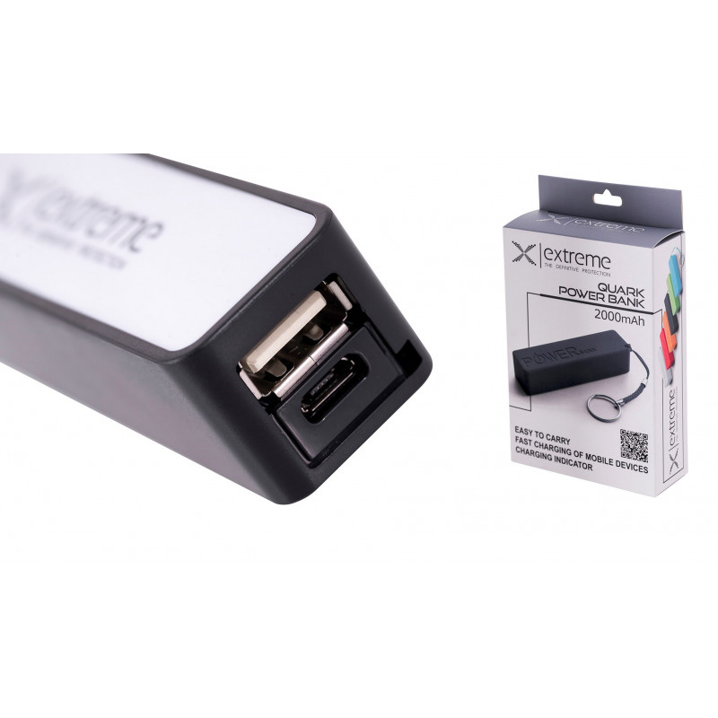 Esperanza Quark Power Bank 2000 mAh, Black