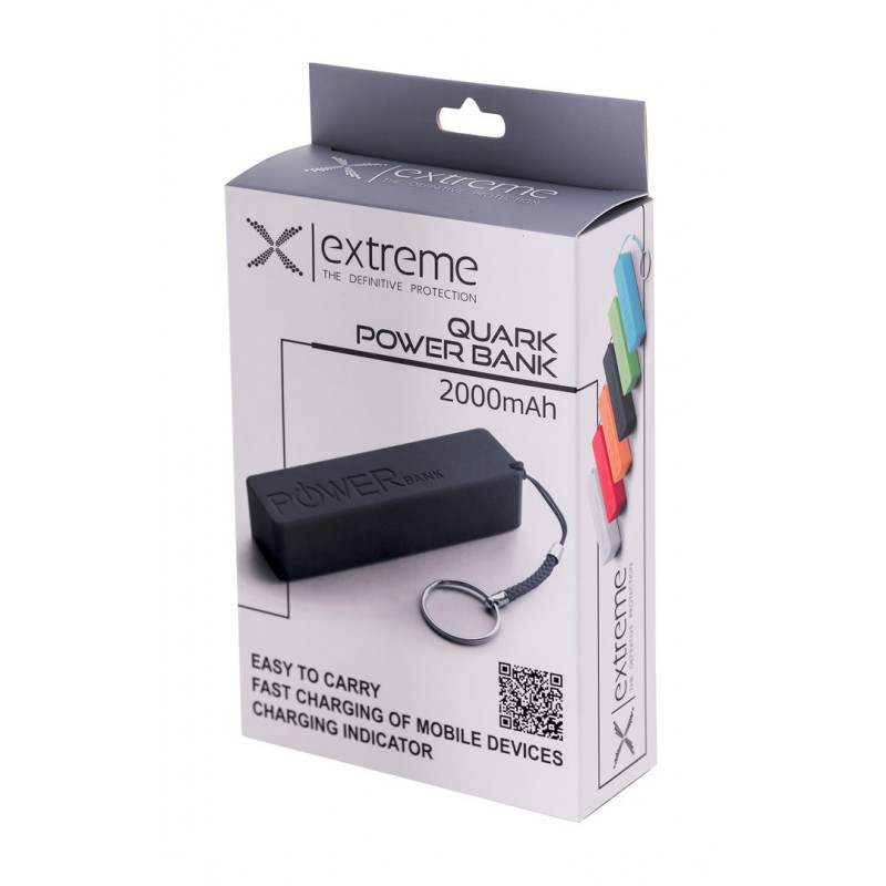 Esperanza Quark Power Bank 2000 mAh, Black