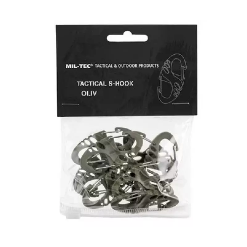 Mil-Tec S-Hook Carabiner Set – Green