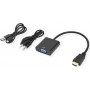 Secomp STANDARD HDMI to VGA + Audio Adapter Cable, Male/Female, 0.23 m