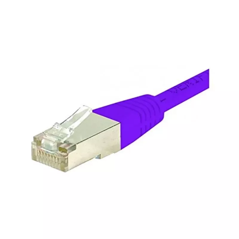 Exertis Connect Snagless Cat6 S/FTP Patch Cable RJ45, 10 m, Violet