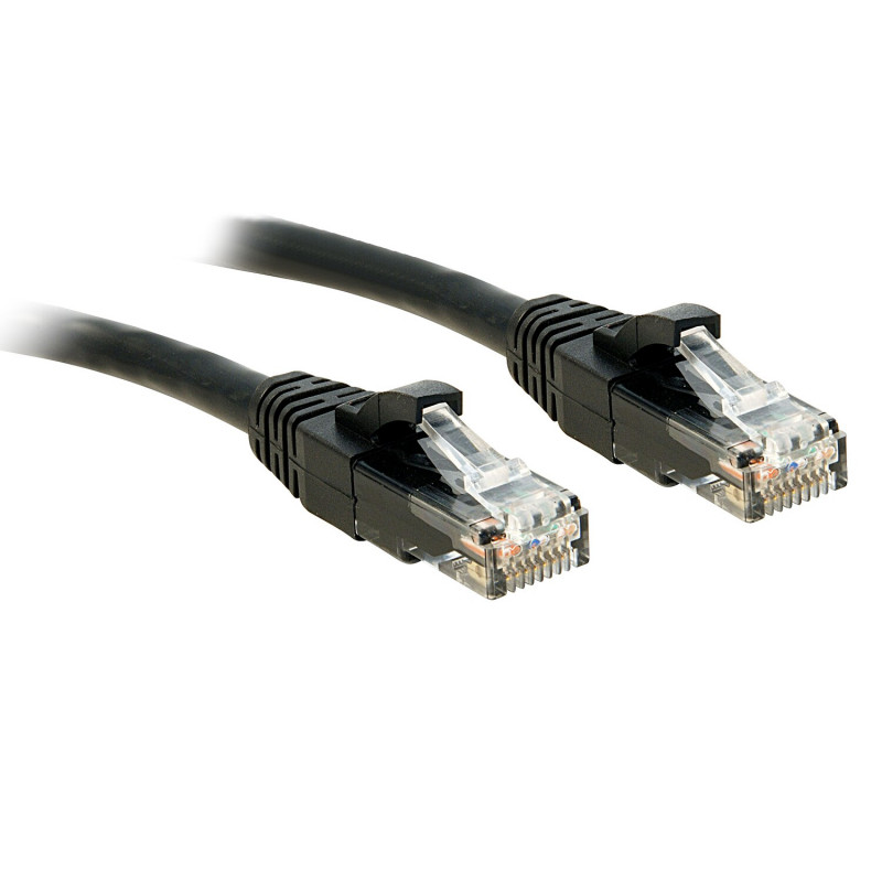 Lindy Cat6 U/UTP Patch Cable RJ45, 7.5 m, Black