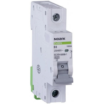 Noark Ex9BN 1P B20 Miniature Circuit Breaker, B, 20 A, 1P, 6 kA (100009)