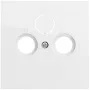 Gira System 70 Coaxial Antenna Socket, Pure White (086970)