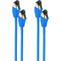 shiverpeaks BASIC-S Cat8.1 F/FTP (PiMF) Patch Cable RJ45, 1.5 m, Blue, LSZH